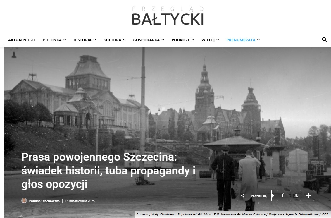„Przegląd Bałtycki”: prasa powojennego Szczecina