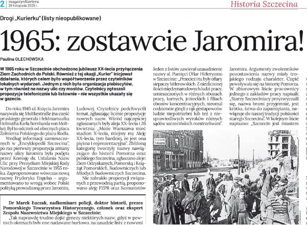 1965: Zostawcie Jaromira (listy nieopublikowane)